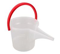 Abaodam Récipient de Recharge Transparent pour Mangeoire à Oiseaux Poignée, Seau Étanche à Graines pour Oiseaux D’extérieur, Pelle Doseuse Manuelle Anti-gaspillage, pour Nourrissage