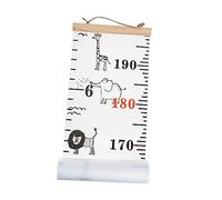 Abaodam règle de hauteur décoration de chambre d'enfant enfants etiquette autocollante courbe de croissance pour mur tableau de croissance de bébé Dessin animé photos suspendues chiffon