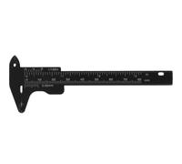 Abaodam Règle de Mesure des Sourcils 80 MM en Plastique Noir Outil Portable Précis pour Maquillage Compas Facial Léger pour Positionnement Semi-Permanent Accessoire Professionnel de