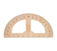 Abaodam Règle Réutilisable en Bois pour Enseignants Rapporteur et Équerre, Outil de Mesure Précis pour Enseignement et Dessin en Salle de Classe