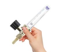 Abaodam Régulateur de Débit pour Gaz Co2 et Argon Indicateur de Flux Double Échelle en Ppe, Diamètre Standard 1/4pt 0,15mpa, pour Machine à Souder