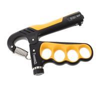 Abaodam Renforceur de Force de Préhension Mécanique Compteur Poignée Orange Résistance Réglable pour Entraînement Musculaire des Mains et Doigts Appareil Portable pour Fitness Adultes