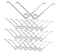 Abaodam Ressorts De Remplacement pour Sécateurs Jardinage Réparation 20 Pièces Acier Inoxydable Ressort v Blanc Accessoires Coupe-Branches Printemps Pièces Détachées Jardin Extérieur