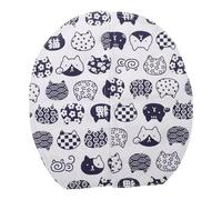 Abaodam Rideau de Porte Anti-poussière en Coton et Lin pour Bac à Litière de Chat, Lavable avec Fixation Auto-agrippante, Accessoire Pratique pour Litière Autonettoyante