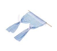 Abaodam Rideau Miniature Dentelle Pour Maison De Poupée Décoration Réaliste De Fenêtre Accessoire De Scène Miniature Couleur Bleue