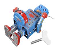 Abaodam Robot Jouet à Tambour Mécanique en Étain Vintage pour Adultes Jouet Collectible Décoration de Bureau Souvenir d'Enfance 1 Pièce