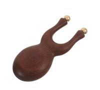 Abaodam Roller Visage Y en Bois de Noyer et Laiton, Outil Massage | Sculpture Artistique, Prise Ferme, Nettoyage Facile, Routine du Soir, Détente Cou et Visage, Absorption Sérum