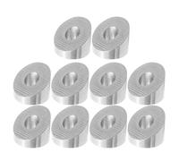 Abaodam Rondelles en Acier Inoxydable Biseautées 30°, Lot de 10, pour Entretoises de Terrasse à Câbles, Support de Poteau de Terrasse, Installation Facile en Intérieur et Extérieur