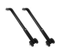 Abaodam Roue Anti-Basculement en Alliage D’Aluminium Léger pour Fauteuil Roulant Électrique Accessoire de Stabilité et Sécurité Paire de Petites Roues Noires Aide à la Mobilité des