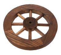 Abaodam Roue Bois Décorative 25 CM Ornement Mural Naturel pour Salon Jardin Balcon Ambiance Stable et Vintage