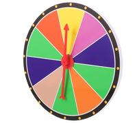 Abaodam Roue de Jeu DIY Rouge Roue de Prix pour Fête et Éducation Portable et Légère Accessoire Ludique pour Jeux de Loterie et Animation