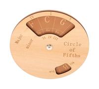 Abaodam Roue du Cercle des en Bois pour Guitare - Outil D’Entraînement Portable aux Progressions d’Accords - Accessoire Pratique pour Apprentissage et Pratique Guitare Cours et