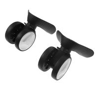 Abaodam Roue Pivotante pour Valise à Petites Roues en Plastique Noir, Rotation à 360 Degrés, Facile à Remplacer, Pack de 1 Paire pour Réparation de Bagages