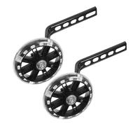Abaodam Roues Auxiliaires, Support Renforcé, Montage Arrière | PP Fer Alliage D'aluminium, Installation Facile, pour Pratique Intérieure et Extérieure, Noir
