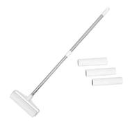 Abaodam Rouleau Adhésif Anti-Peluches Réutilisable, Balai Anti-Poils d'animaux, Rouleau de 19 Cm, Nettoyant pour Tapis et Vêtements, Usage Domestique, pour Propriétaires d'animaux