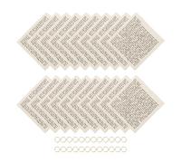 Abaodam Rouleaux de Papier de Porte de Mezouza 20 Parchemins Casher Hébraïques Bénédiction Biblique pour Montant de Porte Maison Juive