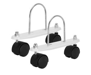 Abaodam roulettes Pivotantes en Acier et ABS pour Radiateur à Bain d'Huile Électrique Support Stable Antidérapant Adapté Chauffage d'Appoint Intérieur