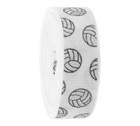 Abaodam Ruban à Paillettes pour Volley-ball 10 Mètres X 2,2 Cm, Ruban Sportif Blanc Scintillant en Satin, Décorations Sportives pour Loisirs Créatifs et Événements Volley-ball