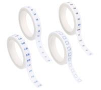 Abaodam Ruban Adhésif Décoratif Washi pour Scrapbooking, Lot de 4 Rouleaux Blancs, Gestion du Temps Hebdomadaire, Bande Adhésive pour Loisirs Créatifs, Planification Bureau et