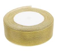 Abaodam Ruban Doré à Paillettes pour Décoration Festive Emballage Cadeau Bouquets Floraux et Travaux Manuels DIY