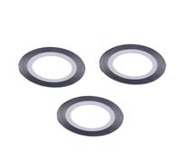 Abaodam Rubans Adhésifs Métalliques Argentés Faciles à Utiliser 3pcs pour Décoration D'ongles pour Manucure et Pédicure Créative