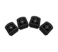 Abaodam Rubber Brake Stopper 4pcs for Roller Skating Shoes and Inline Skates, Wear Resistant Black Skate Brake Accessory, Universal Compatibility for Adults Outdoor Skating Sessions