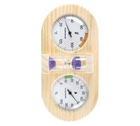 Abaodam Sablier de Sauna 15 avec Double Cadran Thermomètre et Hygromètre Précis, Moniteur D'humidité Résistant à Haute Température pour Sauna Vapeur Intérieur, Violet
