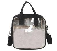 Abaodam Sac Bandoulière Transparent Capacité pour Femmes Style All-match avec Fermeture Éclair Sécurisée pour Shopping Voyage et Usage Quotidien