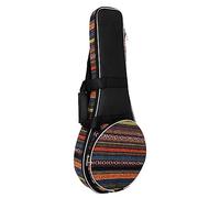 Abaodam Sac de transport pour mandoline, sac à dos de style national, sac à main musical, étui de rangement rembourré pour instruments de mandoline, durable et design musiciens