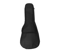 Abaodam Sac Ukulélé Noir Étanche Rembourré Double Épaule Housse Folk avec Poche Extérieure pour Transport et Protection