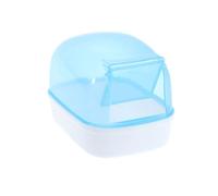 Abaodam Salle de Bain Couleur Aléatoire pour Hamster en Plastique Bleu Construction Translucide et Design Simple, Facile à Utiliser pour Souris et Gerbilles