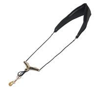 Abaodam Sangle de Saxophone Cuir Microfibre Confortable Harnais Épaule Réglable avec Crochet Métallique pour Sax Alto Ténor Soprano
