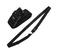 Abaodam Sangle de Valise Antivol TSA Ceinture à Bagages Réglable en Polyester Noir Serrure à Combinaison 3 Chiffres pour Hommes et Femmes Voyage et Road Trip