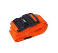 Abaodam Sangle de Valise Orange en Tissu Oxford Boucle de Sécurité en Acier Inoxydable, Sangles Lourdes pour Accessoires de Voyage, Déplacements Professionnels