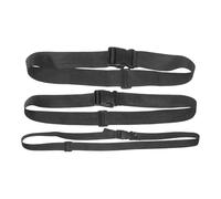 Abaodam Sangle D'extension Ajustable en Nylon Noir pour Paquet Banane et Mallette, Lot de 3 Pièces, Voyage et L'extension de Bagages