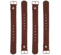 Abaodam Sangles de Panier de Vélo Réglables pour Garçon et Filles Lot de 2 Paires en Cuir Marron Accessoires de Rangement Compacts pour Vélo de Montagne et Balade Sangles Détachables