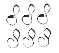 Abaodam Sangles De S√© √© Pour Poussette B√©b√©, 6 Pi√®ces, Dragonne En Polyester Douce Noire, Sangle Anti-perte Ajustable, Id√©ale Pour Promenade Et Contr√¥le Poussette