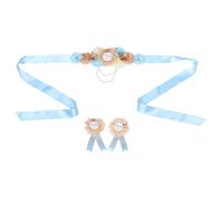 Abaodam Sash Et Corsage Maternité Pour Shower Ensemble Pour Maman Et Papa à Attendre Avec Accessoires Photo Décoration De Fête De Révélation De Genre Et Souvenirs De Grossesse