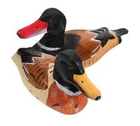 Abaodam Sculpture de Canards Mandarins de Mariage en Bois, Paire de Canards, décorative, pour Table de Chevet de Mariage et décoration intérieure