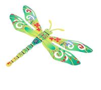 Abaodam Sculpture Design Élégant et Rustique Vert Murale Libellule pour Décoration de Jardin et Maison Usage Intérieur et Extérieur