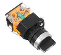 Abaodam Sélecteur Rotatif à Verrouillage Positions Avec Bouton De Verrouillage Maintenu Pour Équipement Électrique Commutateur Sélecteur Ca