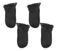 Abaodam Semelles Intérieures Fourrées pour Sabots d'Hiver Doublures Chaudes en Peluche Noire Taille 37-38 Lot de 2 Paires Confort Thermique et Isolation pour Chaussures Ouvertes