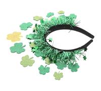 Abaodam Serrage-tête Trèfle Vert Saint-patrick, Accessoire Cheveux | Plastique et Résine, Style Unique pour Fête, Spectacle et Anniversaire, Tête Décorative
