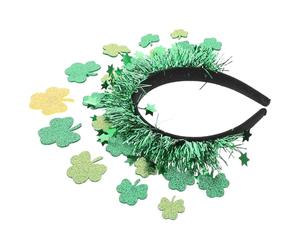 Abaodam Serrage-tête Trèfle Vert Saint-patrick, Accessoire Cheveux | Plastique et Résine, Style Unique pour Fête, Spectacle et Anniversaire, Tête Décorative