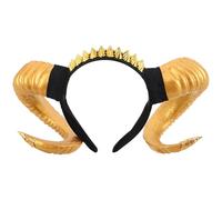 Abaodam Serre-tête Cornes de Mouton Punk Gothique pour Halloween et Cosplay Accessoires Costume Durables et Originaux Serre-tête Corne RAM Noir pour Fêtes à Thème