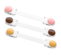 Abaodam Serrure de Sécurité Garçon et 3Pcs Protection Pratique Installation Facile Plastique Sain pour Fenêtres et Placards Sécurise Maison