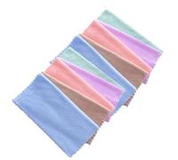 Abaodam Serviettes Démaquillantes Visage Carrées 25x25 Cm Lot de 10 en Douce Corail Réutilisables et Faciles à Transporter Couleur Aléatoire Nettoyage Délicat