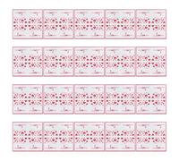 Abaodam Serviettes en Papier Rouge de Cœur Saint-valentin, Lot de 20 Pièces, Absorbantes et Polyvalentes pour Mariages et Décorations Entre Copines