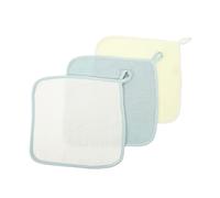 Abaodam Serviettes Pour Bébé - Débarbouillettes Pour Nouveau-né Lot De 3 Pièces Serviettes En Mousseline Douce Pour La Salive 25 X 25 Cm Et Rangement