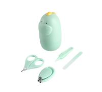 Abaodam Set Coupe Ongles et Ciseaux Sécurité Matériel Kit Pédicure Infantile Complet avec Rangement Pratique Couleur Aléatoire Couleur Aléatoire